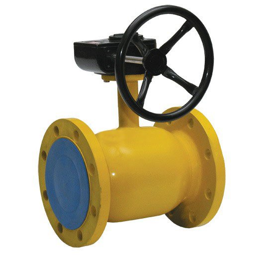Кран шаровой под редуктор (под электропривод) Газ Ду 150 Ру 25 КШЦ.Ф.Х